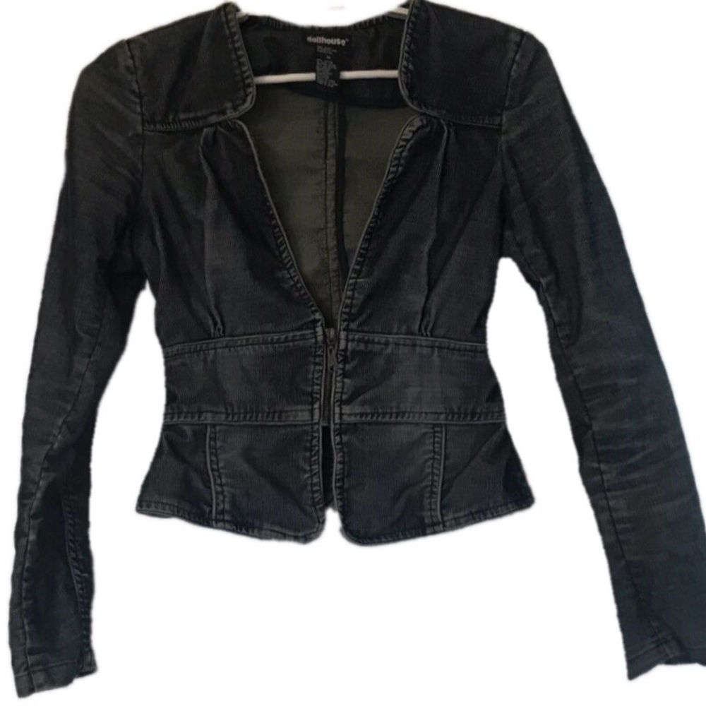 Dollhouse corduroy cropped jacket size medium